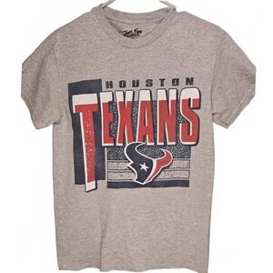 Junk Food Houston Texans NFL Graphic T-Shirt Mens XS Heather Grey Fan Apparel
